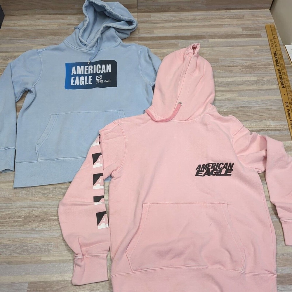 American Eagle Outfitters Hoodie Lot of (2) Adult Small Long Sleeve Pullover